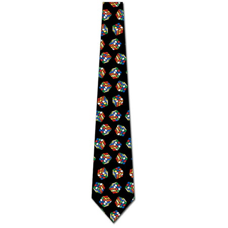 Puzzle Cube Ties Mens 3D Puzzle Necktie by Three Rooker